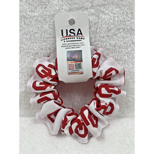 Oklahoma University OU Sooners Hair Ponytail Holder [NEW] Ponytail Scrunchie